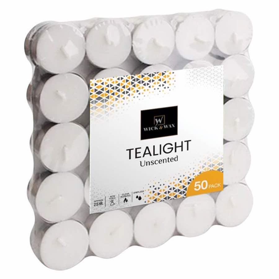 tealight unscented 50ct  - 86027