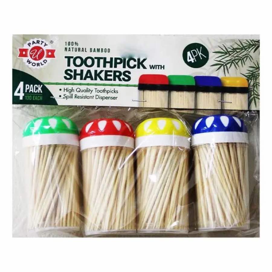4 pk toothpick set 130ct - CN91266