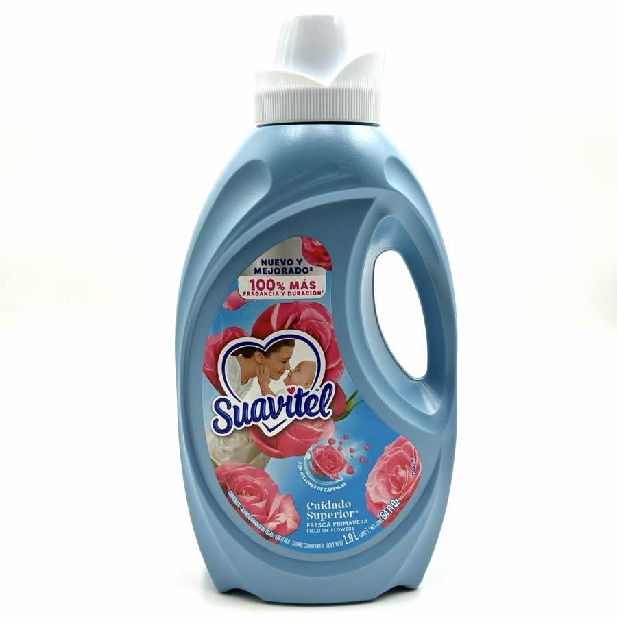 Suavitel 64 oz field of flowers blue - SL64B